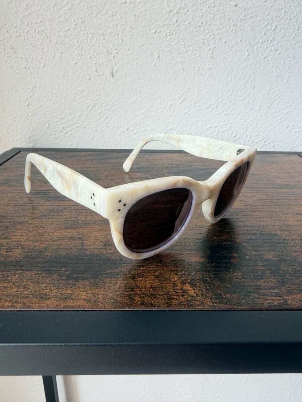 Celine Three Dot Cat Eye Women's Sunglasses Brown Gray 41035/S RX - Picture 7 of 10